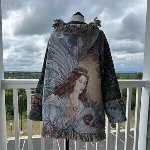 An angel has your back! Upcycled from tapestry blanket